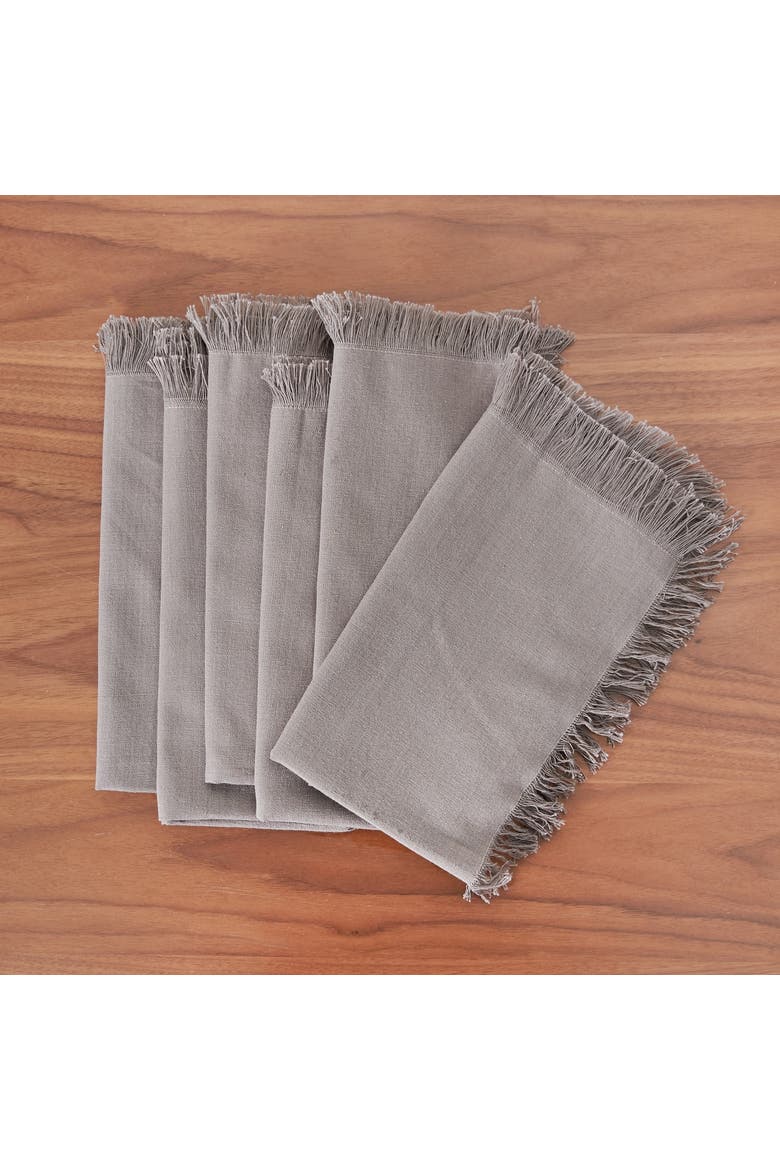 Briella Napkin Collection, Alternate, color, Grey