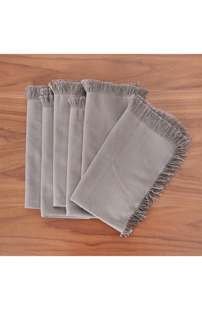 carol & frank Briella Napkin Collection, Alternate, color, Grey