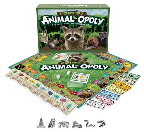 Forest Animalopoly Monopoly Board Game
