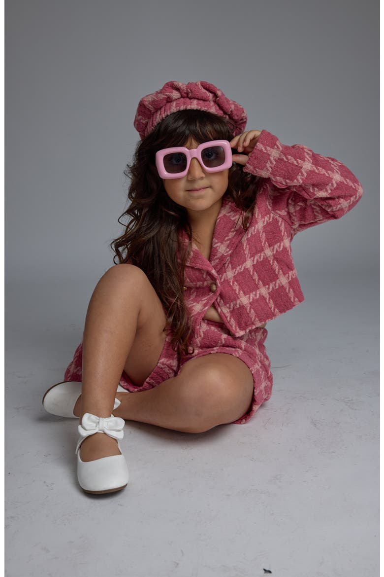 Kids' Kaia Square Sunglasses, Alternate, color, PINK