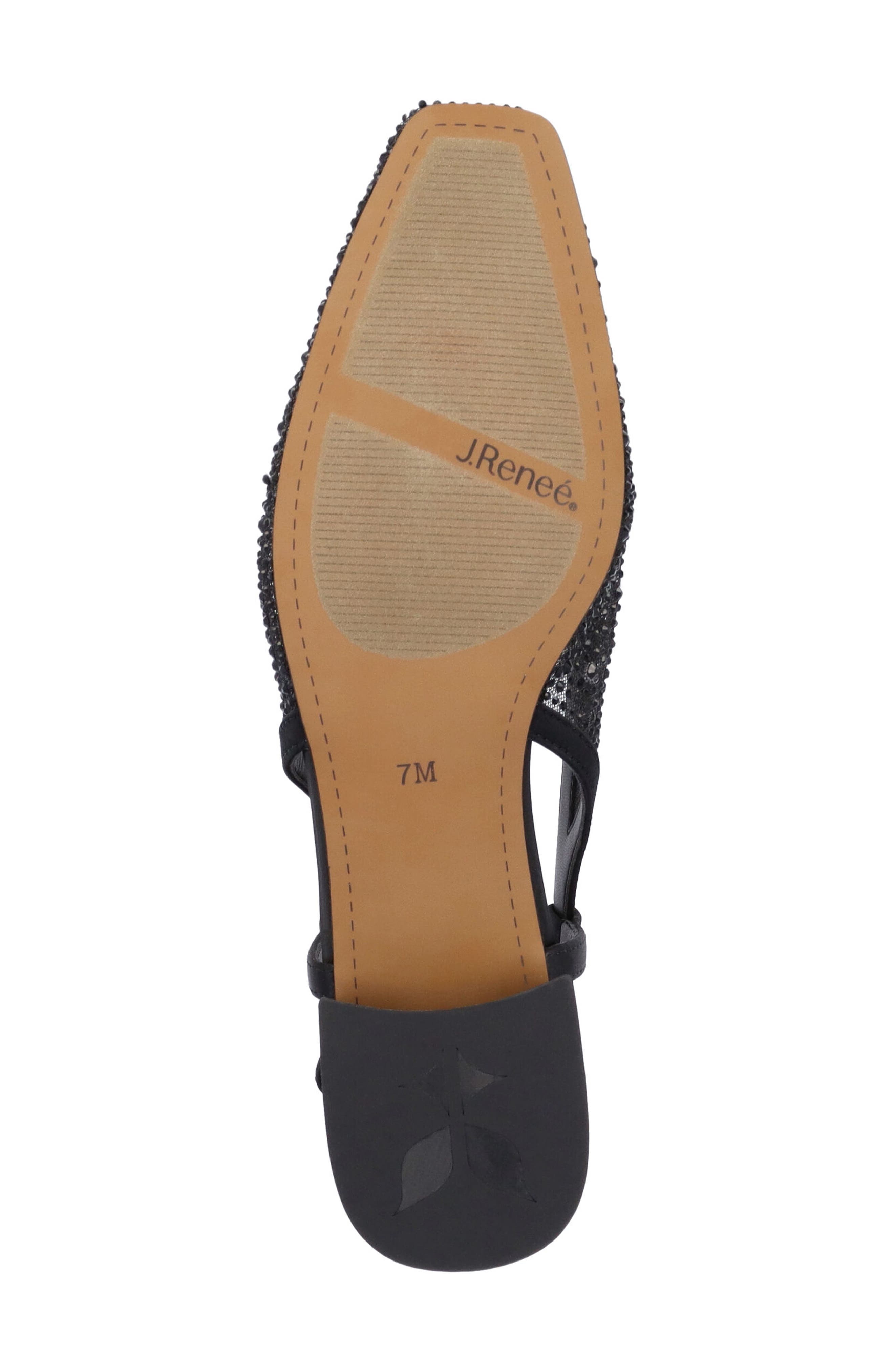 J. Reneé Layton Slingback Flat, Alternate, color, Black