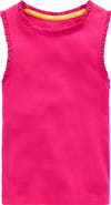 Mini Boden Kids' Rib Lace Trim Tank