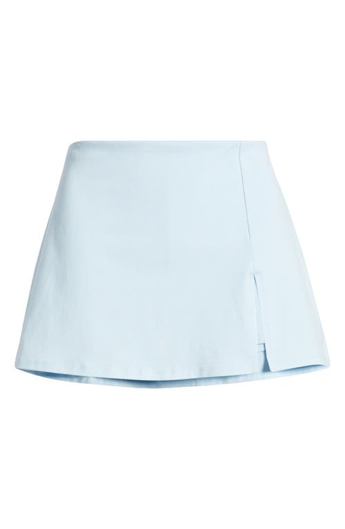 Bp. Knit Miniskort In Blue Omphalodes