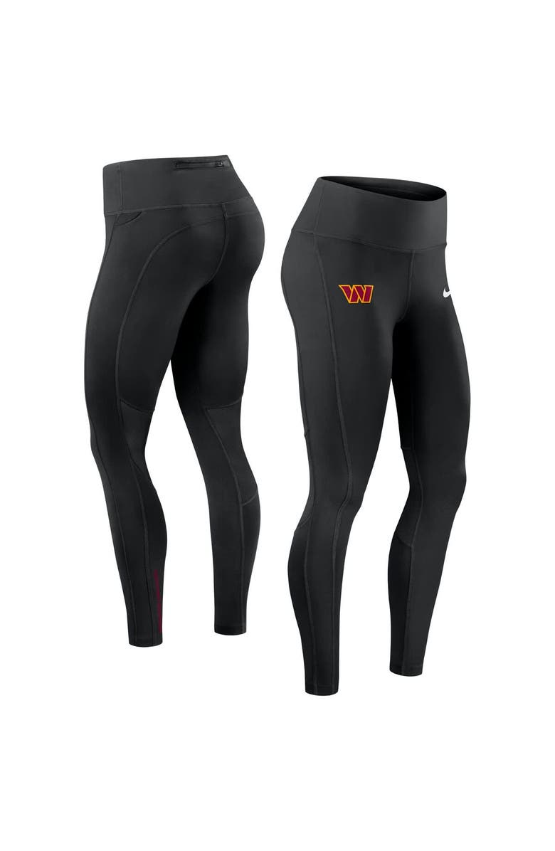 Nike Women's Nike Black Washington Commanders Primetime Epic Fast Performance Leggings, Alternate, color,