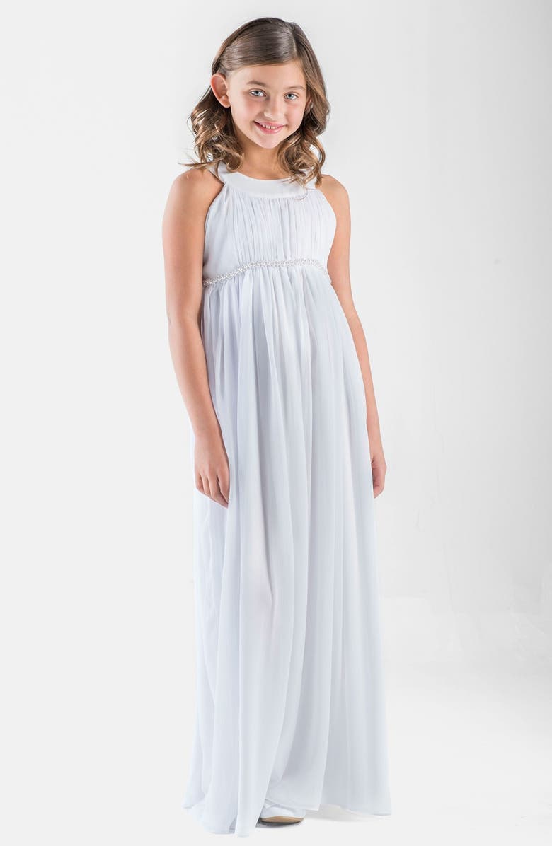 Us Angels Sleeveless Chiffon Dress, Main, color,