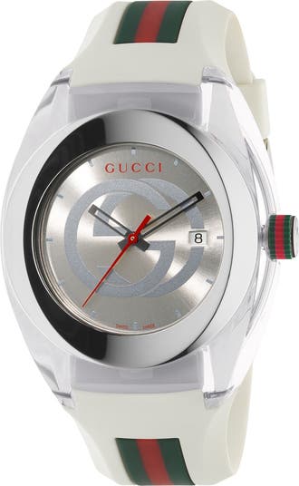 ★レア大人気★GUCCI Unisex Sync Rubber Strap Sport Watch Gucci Unisex Sync Rubber Strap Sport Watch, 46mm | Nordstromrack