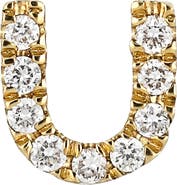 Bony Levy Icon Diamond Initial Single Stud Earring