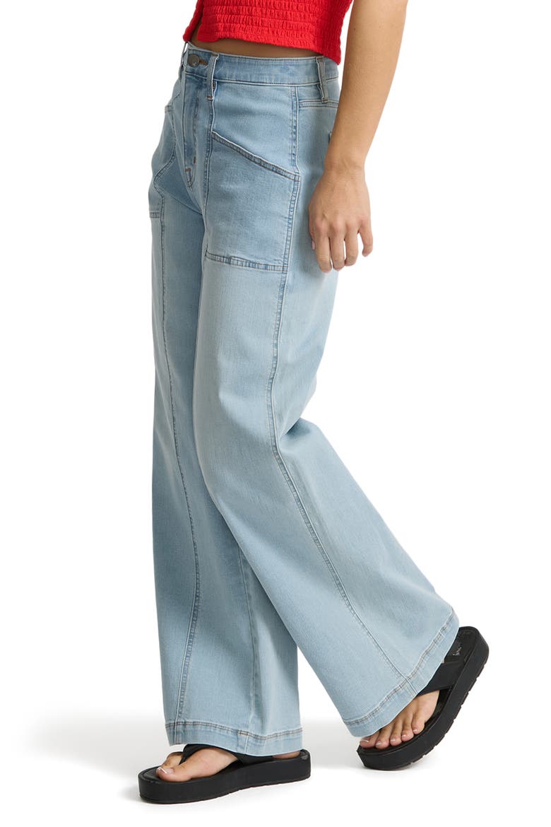 Rival Wide Leg Jeans, Alternate, color, SURF SPRAY