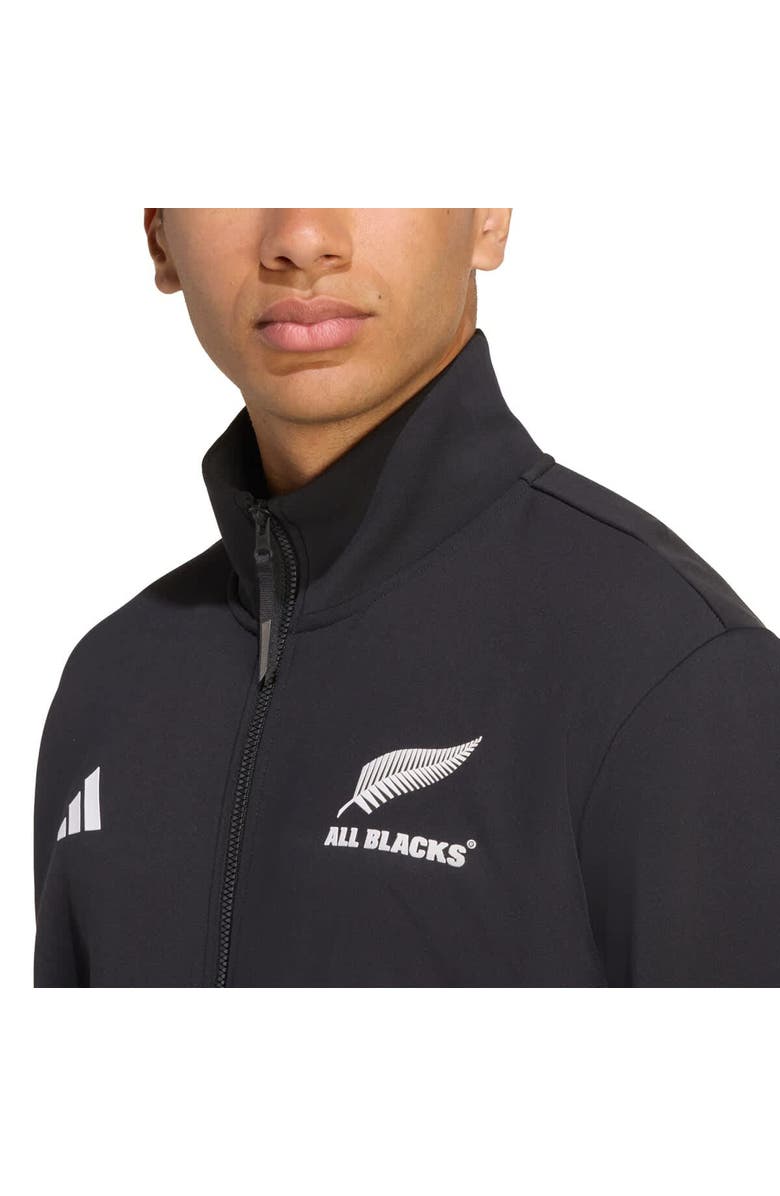 adidas Men's adidas Black New Zealand Rugby 2025/26 Anthem Full-Zip Jacket, Alternate, color, Black