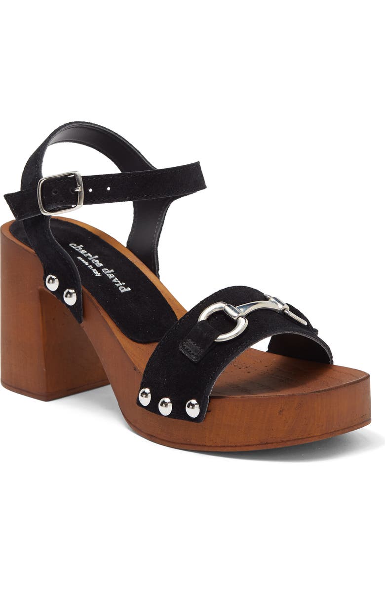 Charles David Exposed Leather Block Heel Sandal, Main, color,