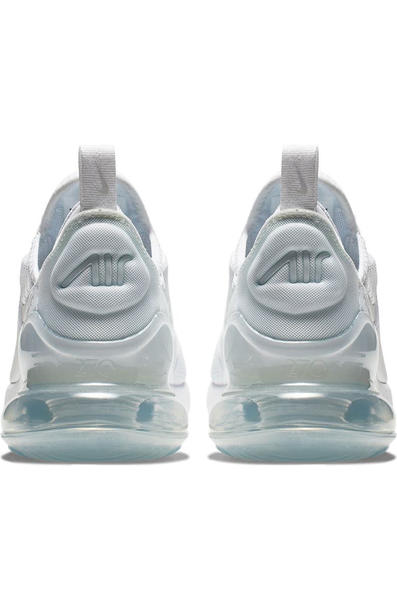 Nike Kids' Air Max 270 Sneaker, Alternate, color, 103 White/White