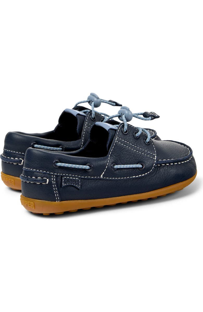 Camper Kids' Peu Cami Boat Shoe, Alternate, color, Dark Blue