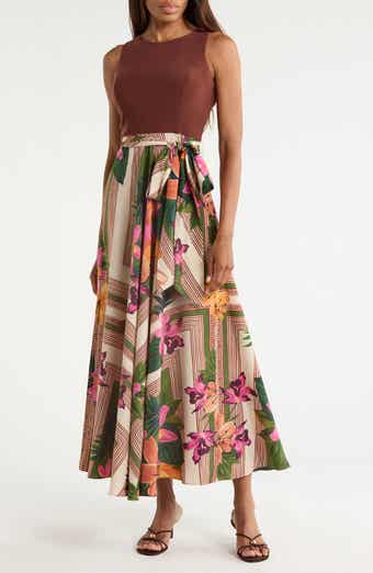 Mixed Media Maxi Dress