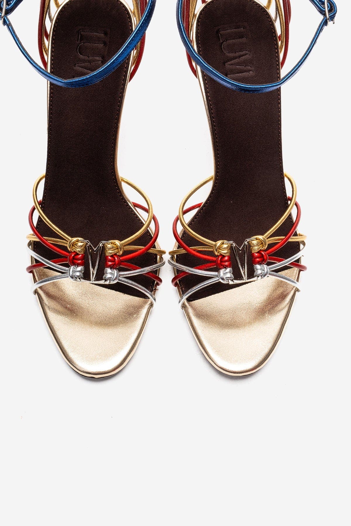 Prologue Shoes Arona Ankle Strap Stiletto Sandal, Alternate, color, Multi