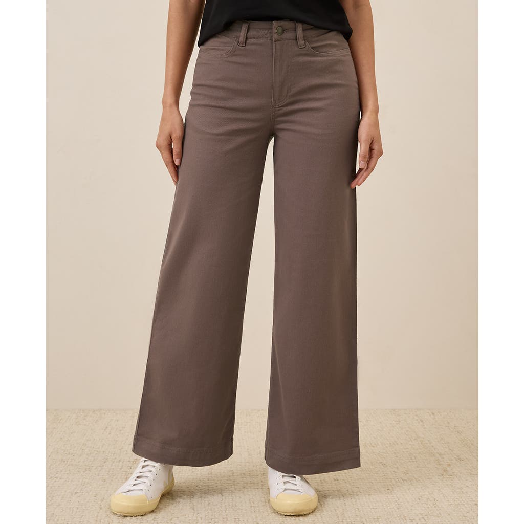 PACT PACT ORGANIC STRETCH TWILL WIDE LEG PANT