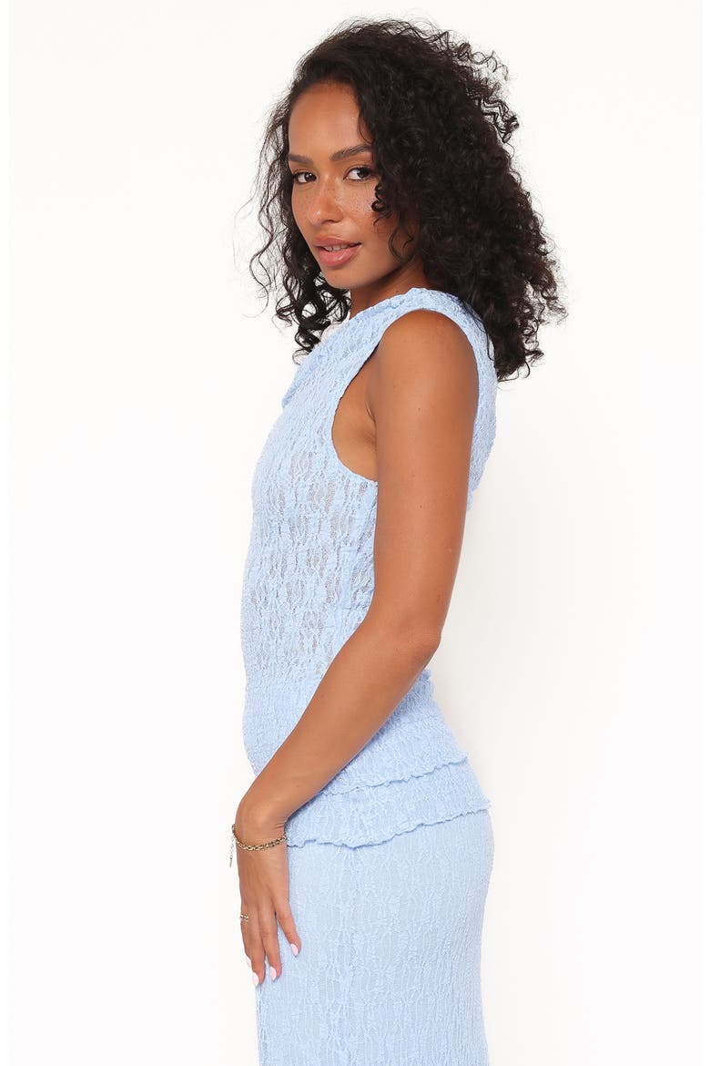 Faeriel One-Shoulder Knit Top, Alternate, color, BLUE