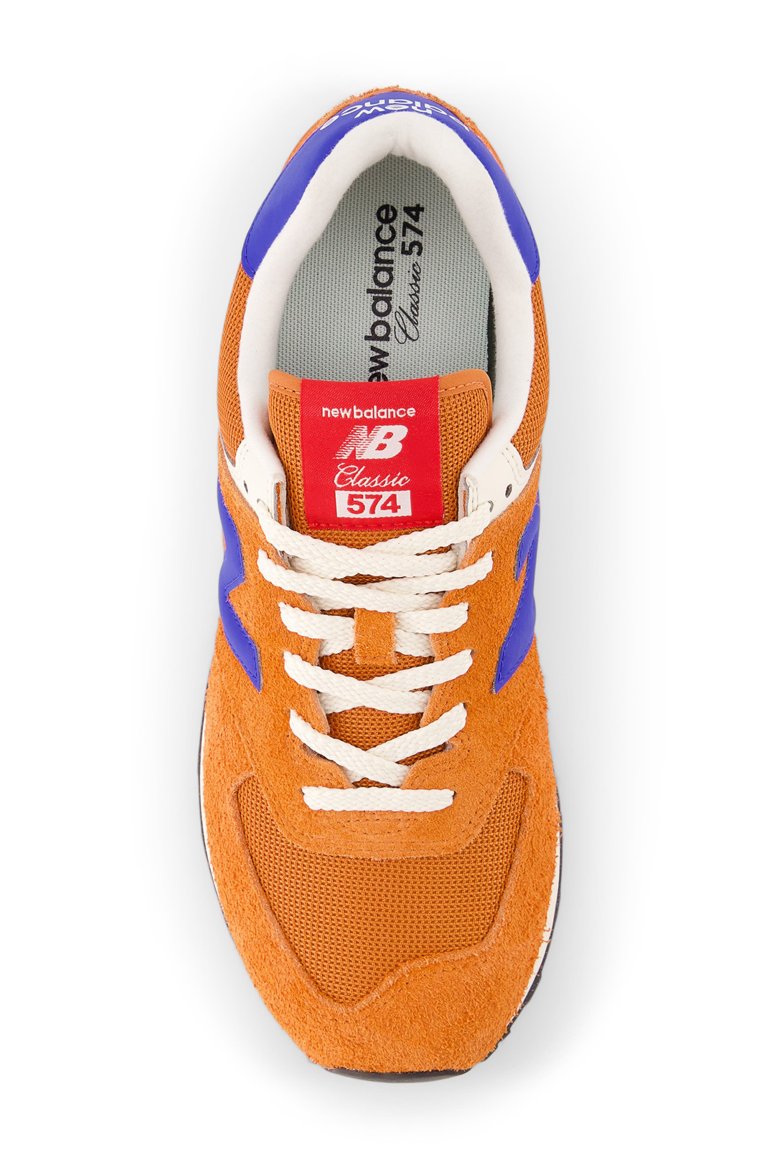 New Balance Gender Inclusive 574 Sneaker, Alternate, color, Sienna/ Blue Gemstone