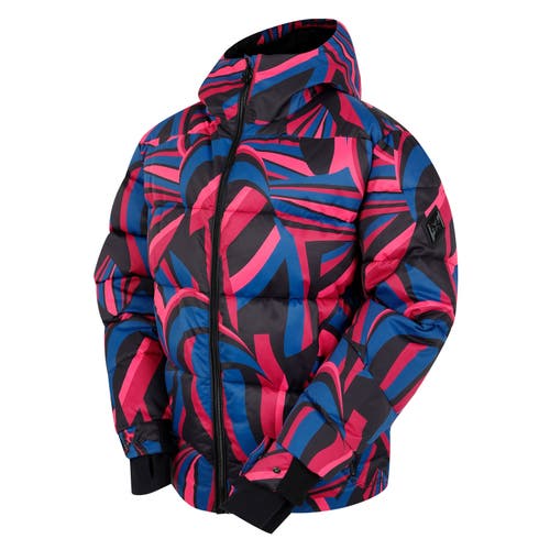 Dare 2b Showcase Patterned Baffled Ski Jacket In Hot Pink