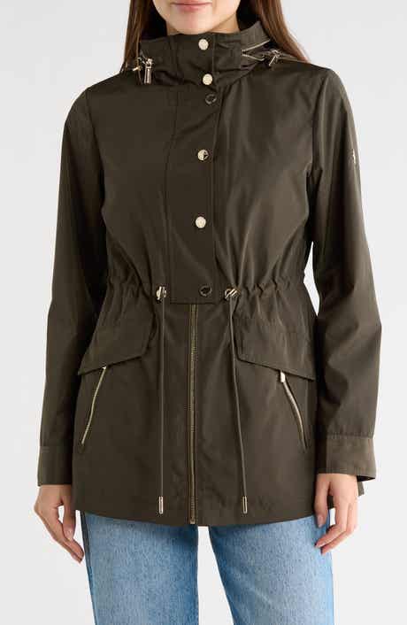 Michael Kors Hooded Anorak Rain Jacket