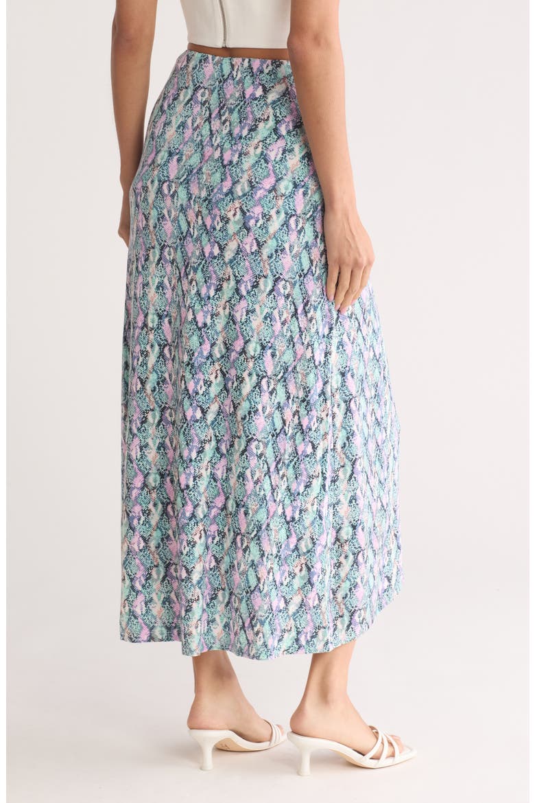 Trina Jersey Skirt, Alternate, color, SPRING SNAKE