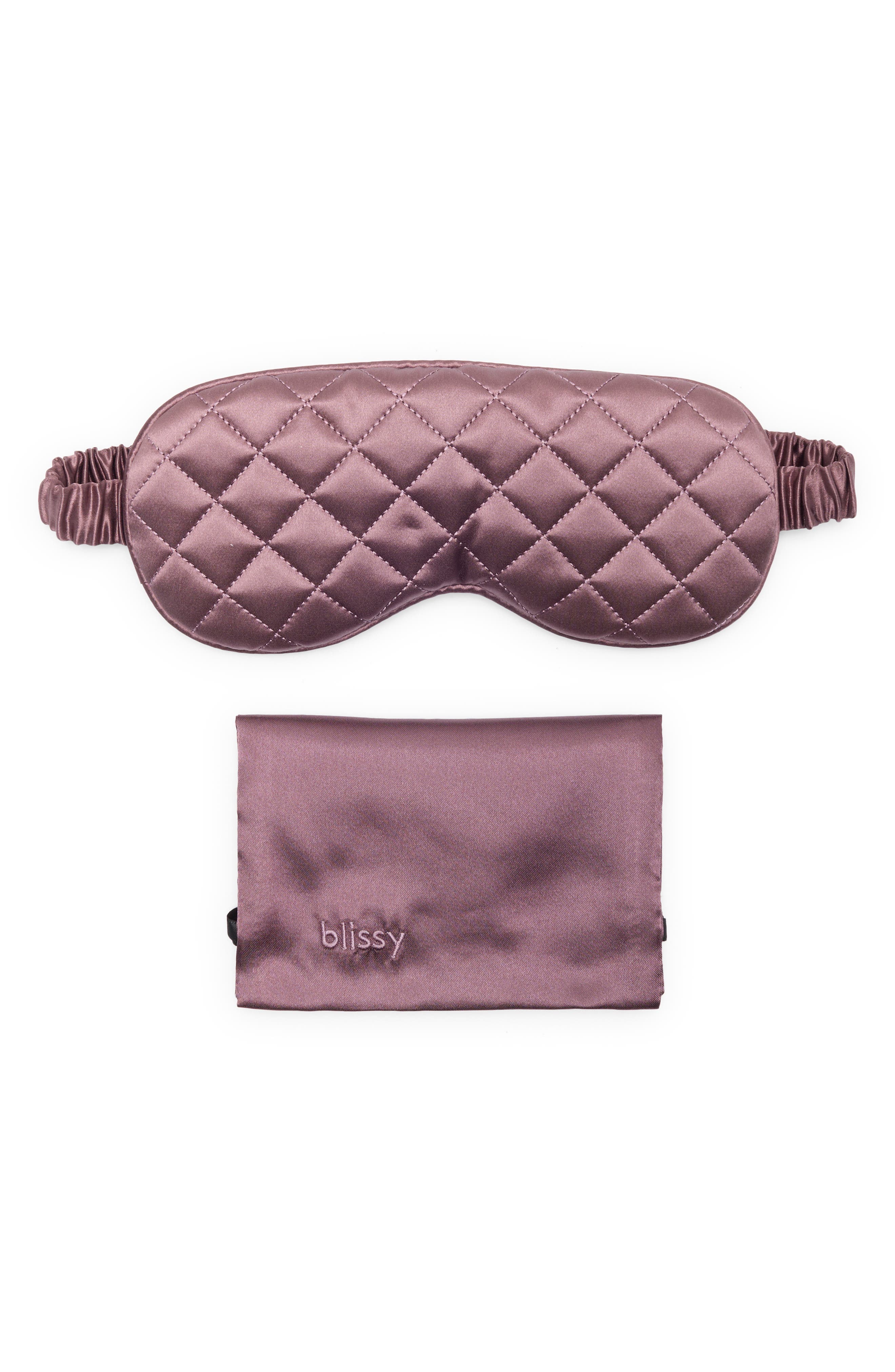 Diamond Quilted Silk Sleep Mask