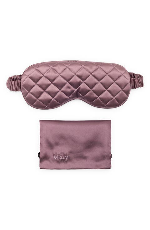 Diamond Quilted Silk Sleep Mask