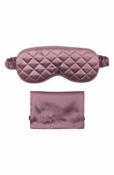 Diamond Quilted Silk Sleep Mask