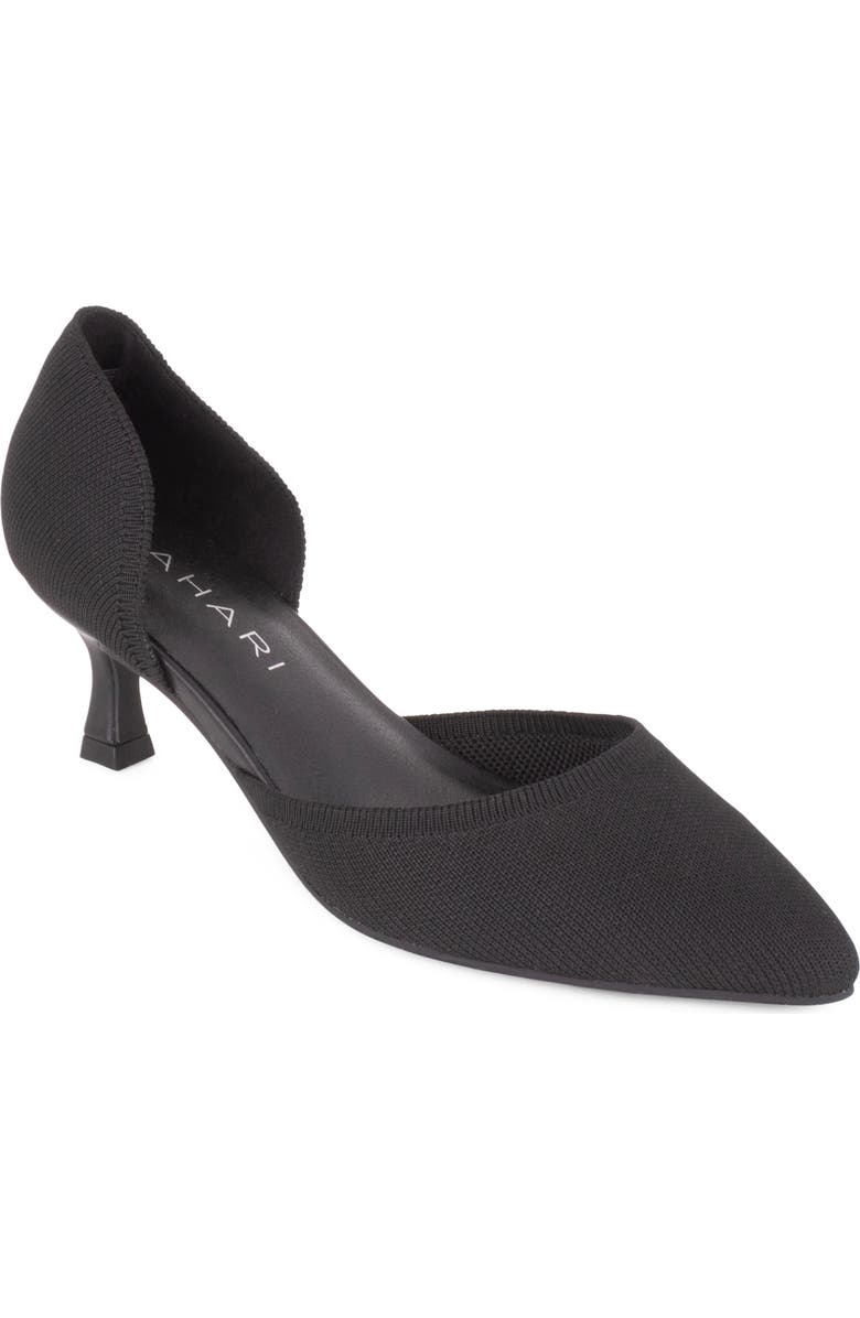 Tahari Moreno Half d'Orsay Pump, Main, color, Black