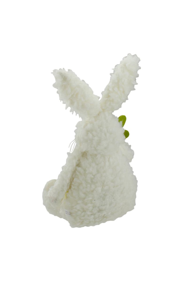 Northlight Plush Easter Bunny Rabbit with Carrot Spring Decoration - 14", Alternate, color, White