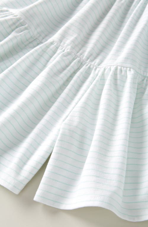 Tucker + Tate Kids' Stripe Tiered Romper In White