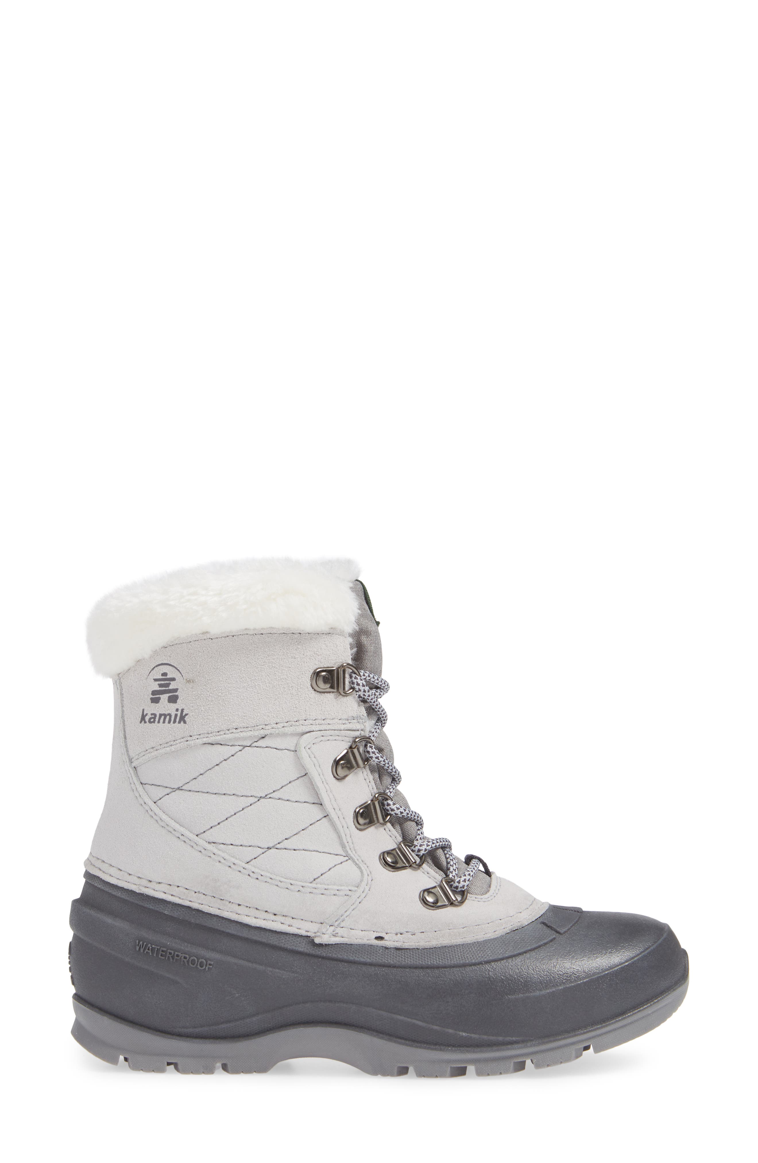 Snovalley1 Waterproof Thinsulate® Insulated Snow Boot, Alternate, color, LIGHT GREY SUEDE