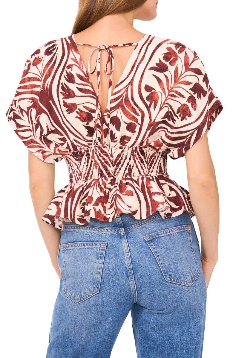 Parker The Hallie V-Neck Top, Alternate, color, Coconut Brown