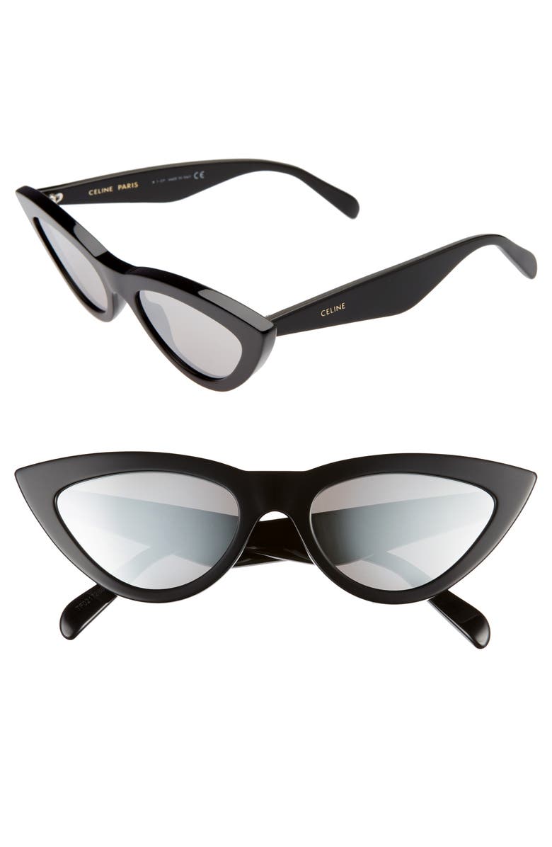 CELINE 56mm Cat Eye Sunglasses, Main, color,