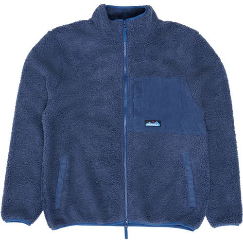 Kavu Wayside Fleece Jacket In Dark Navy
