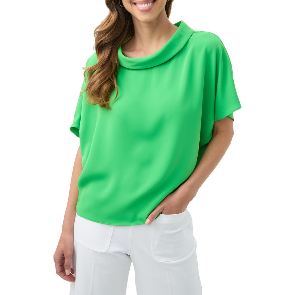 Trina Turk Honeysuckle Top In Grass Court Green