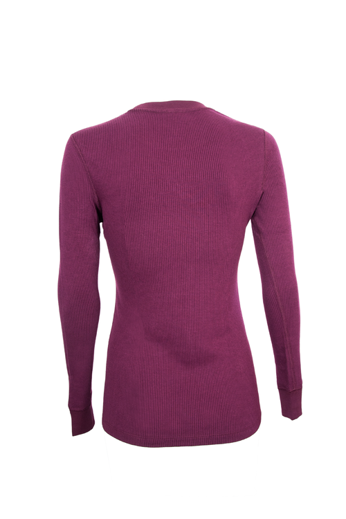 Watson's Therma Rib Long Sleeve Thermal Crew In Pink