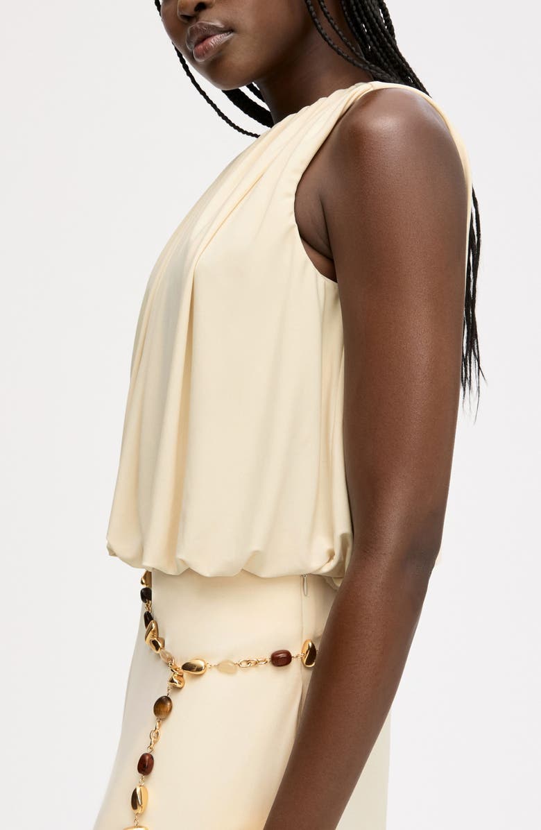 Sam Edelman Blouson Crop Top, Alternate, color, Almond