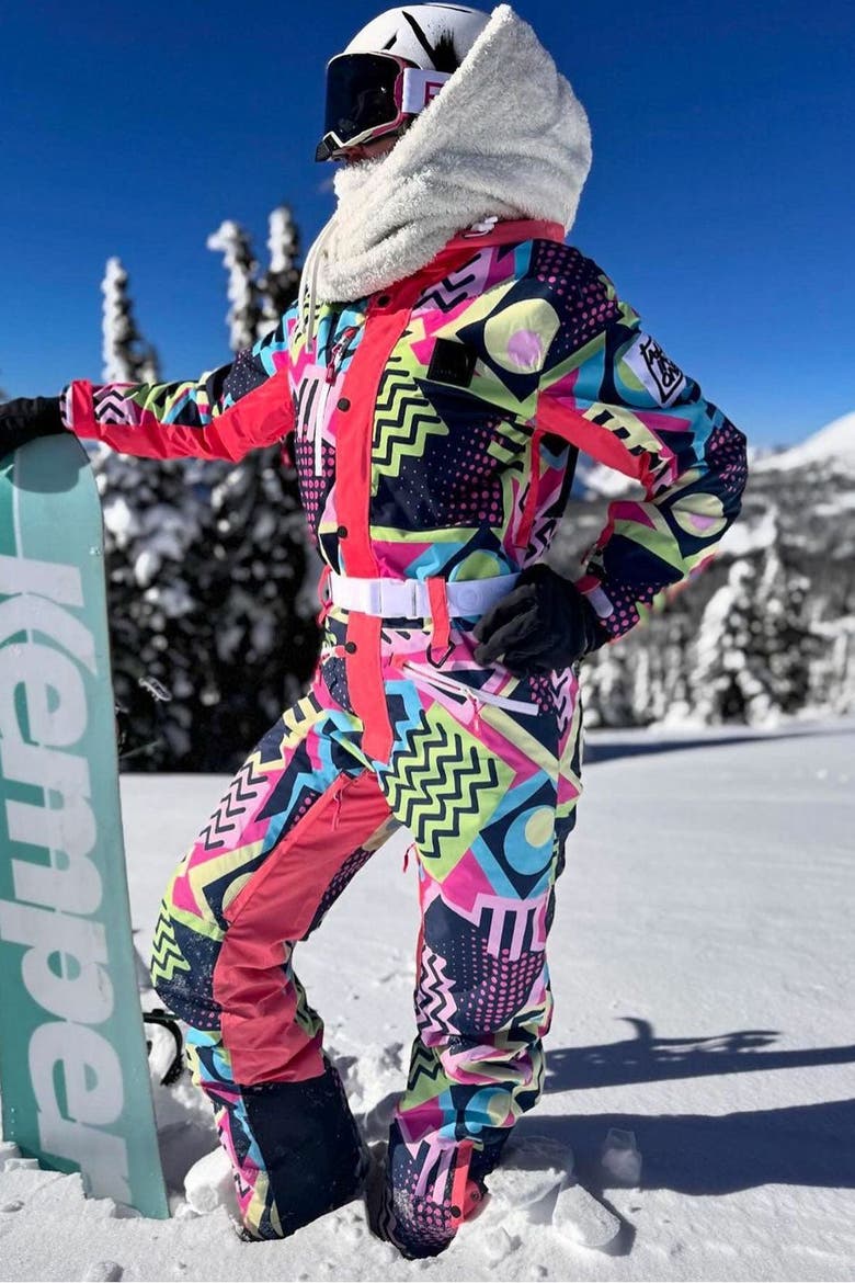 Saved by The Bell Women's Ski Suit, Alternate, color, multi-colour