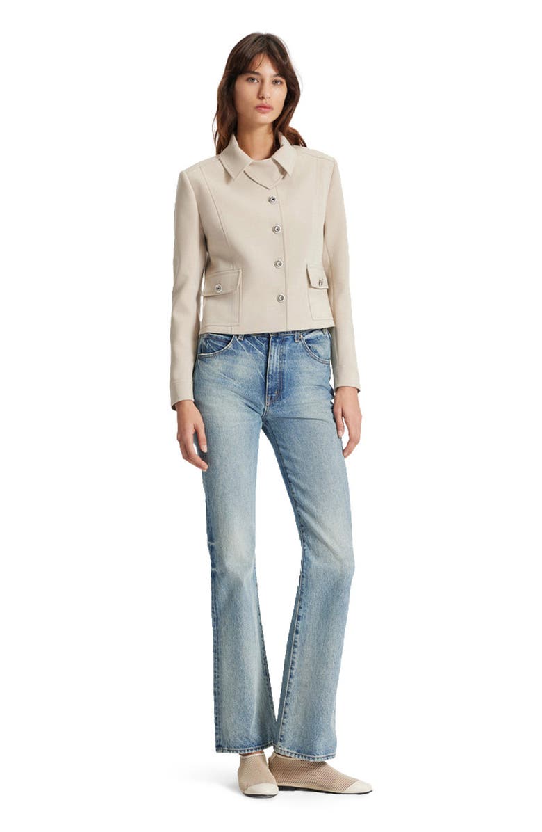 THEO The Label Daphne Collar-Tab Military Jacket, Alternate, color,