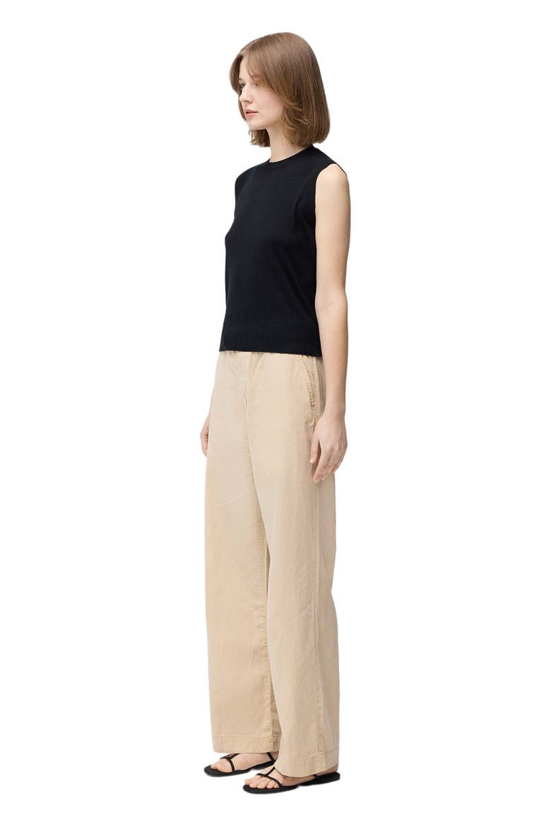 Cashmere Silk Sleeveless Top, Alternate, color, black