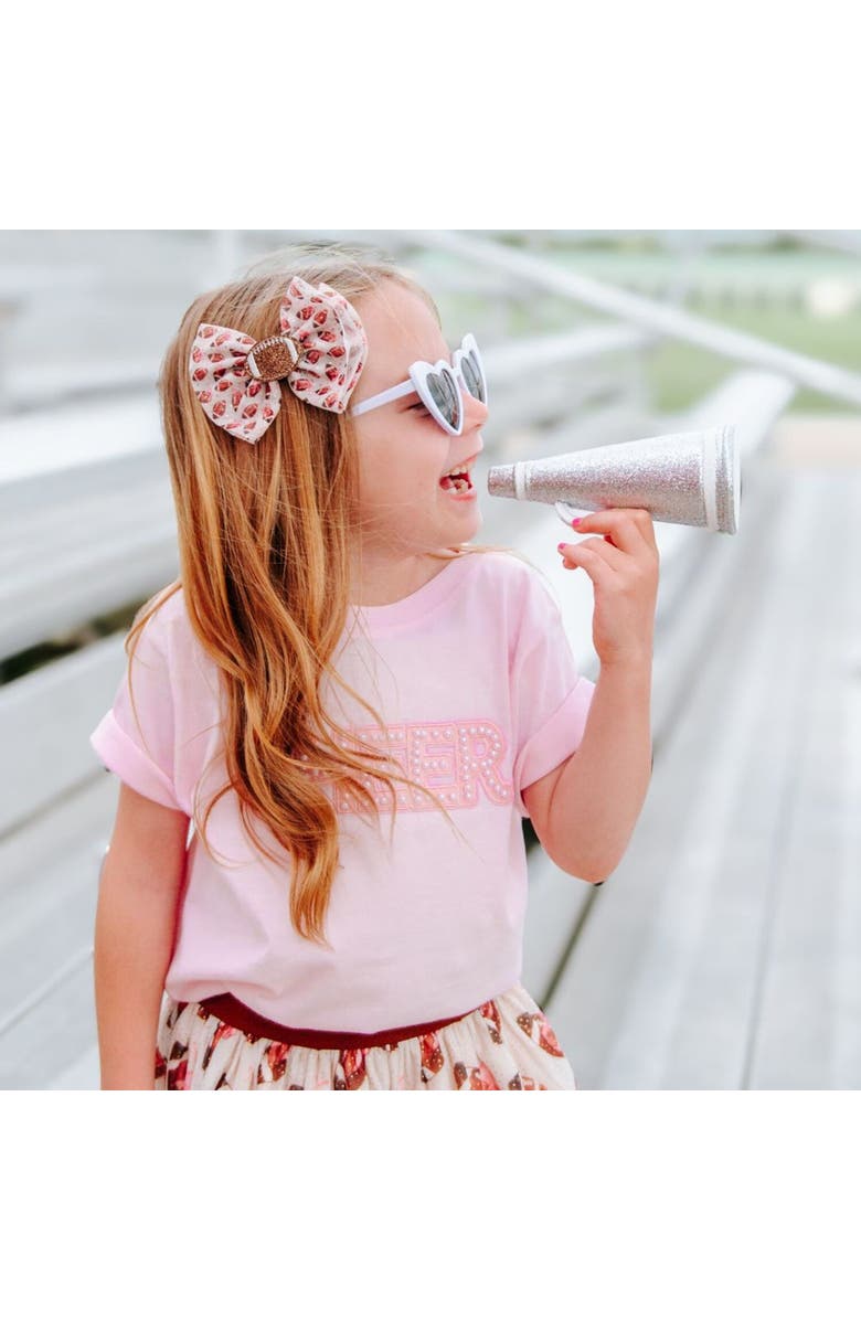 Sweet Wink Cheer Pearl Patch Short Sleeve T-Shirt, Alternate, color, Ballet Pink