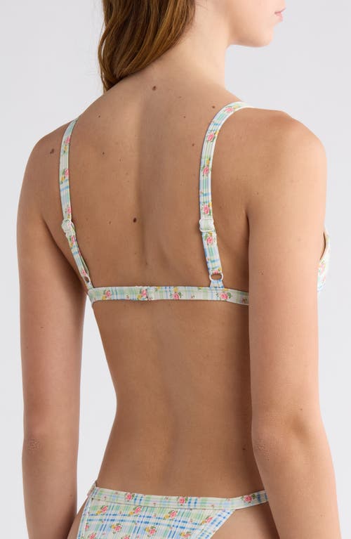 Pacsun Demi Triangle Bikini Top In Multi