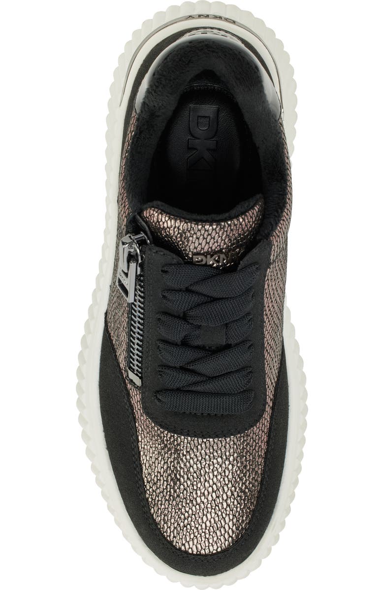 DKNY Laurence Wedge Sneaker, Alternate, color, Pewter Black
