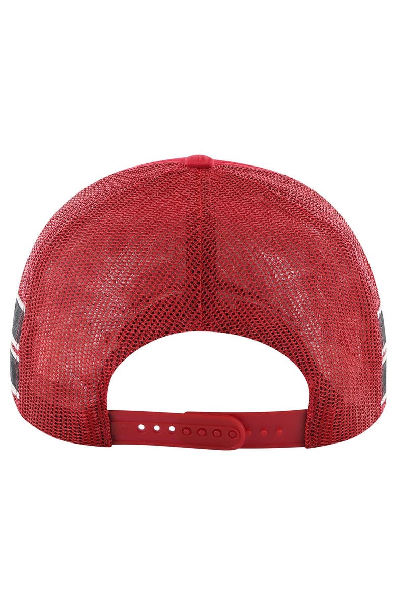 '47 Men's '47 Red Georgia Bulldogs Sideband Trucker Adjustable Hat, Alternate, color, 