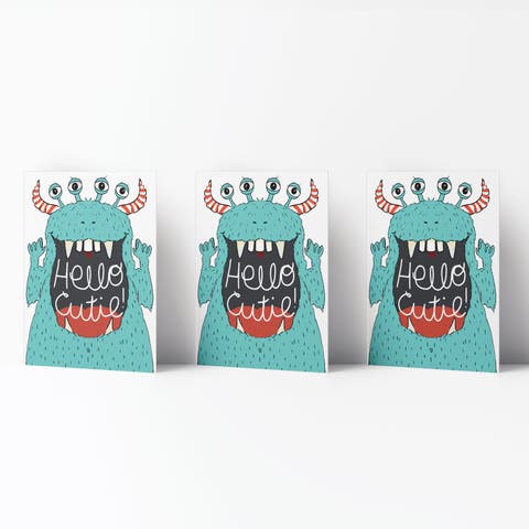 Fall/Halloween Greeting Card Pack Sets (3 ct) Hello Cutie