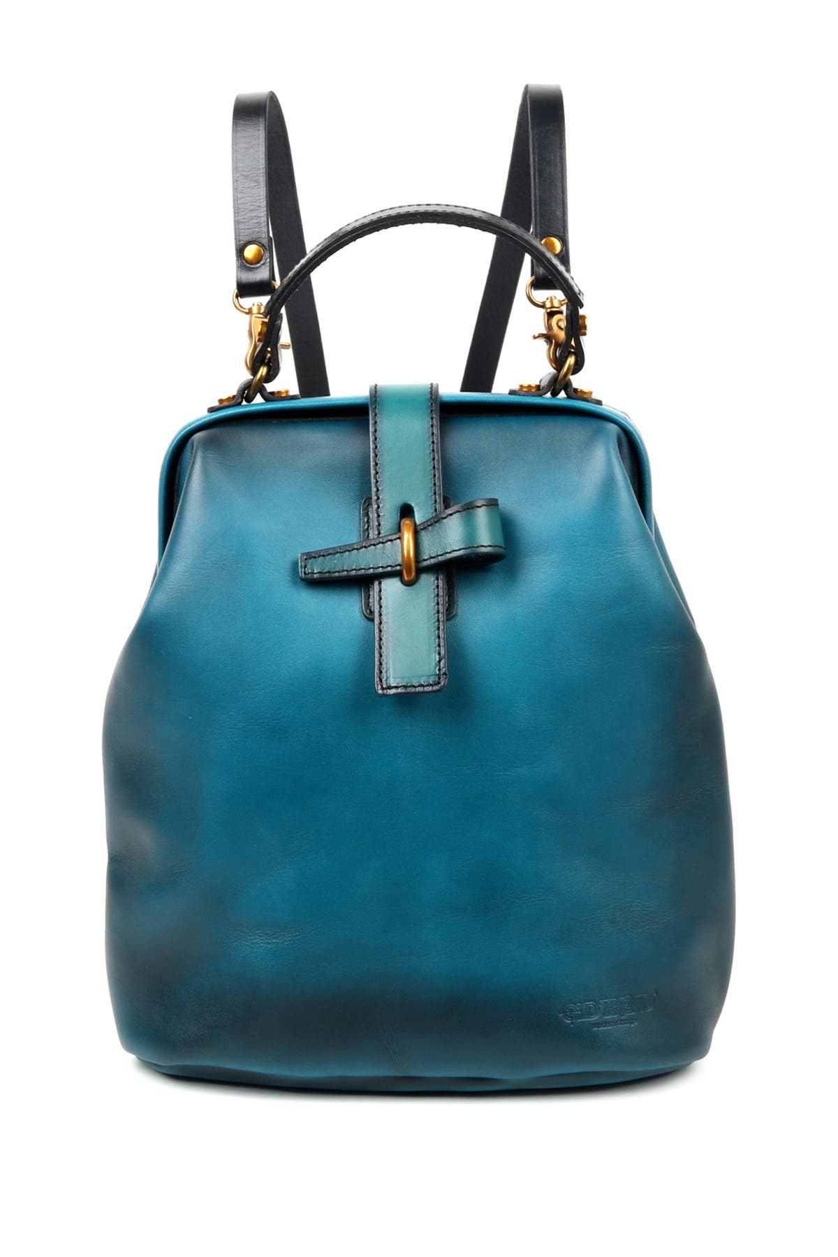 Pamela Convertible Leather Backpack, Main, color, TURQUOISE