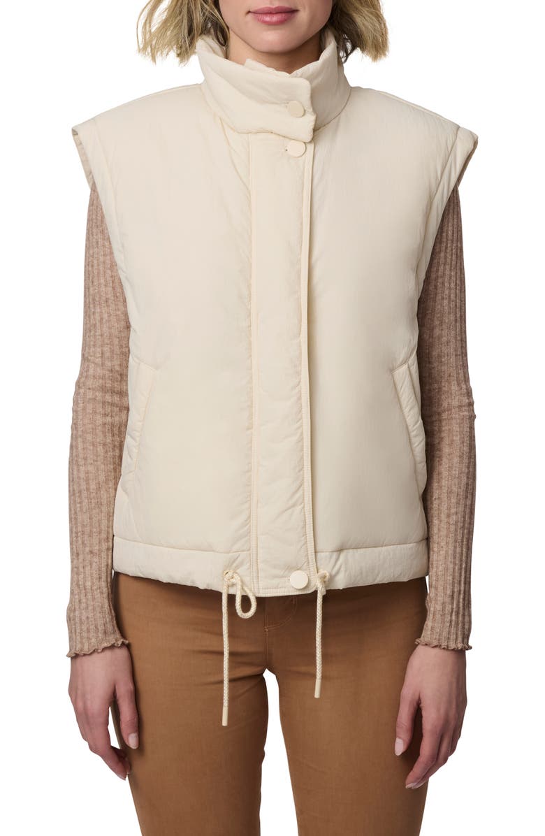 Bernardo Recycled Nylon Crinkle Vest, Main, color,