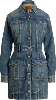 Lauren Ralph Lauren Long Sleeve Denim Shirtdress