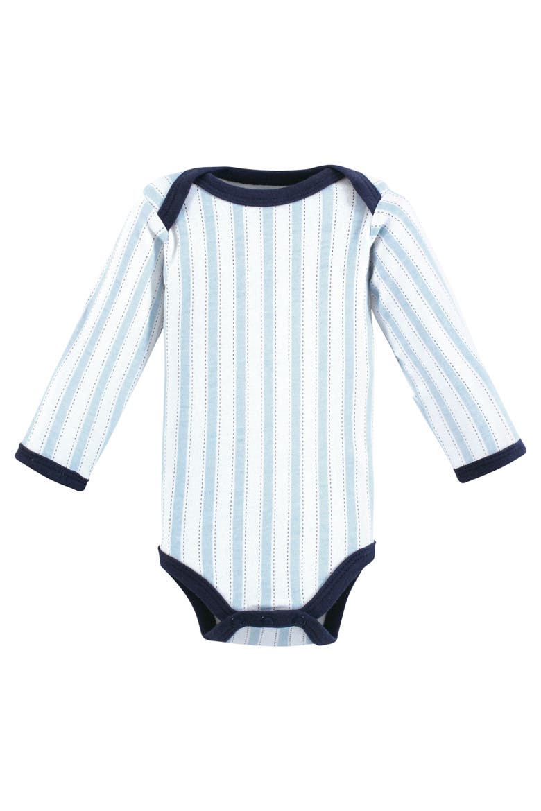 Preemie Long Sleeve Bodysuits 3pk Baseball, Alternate, color, Train