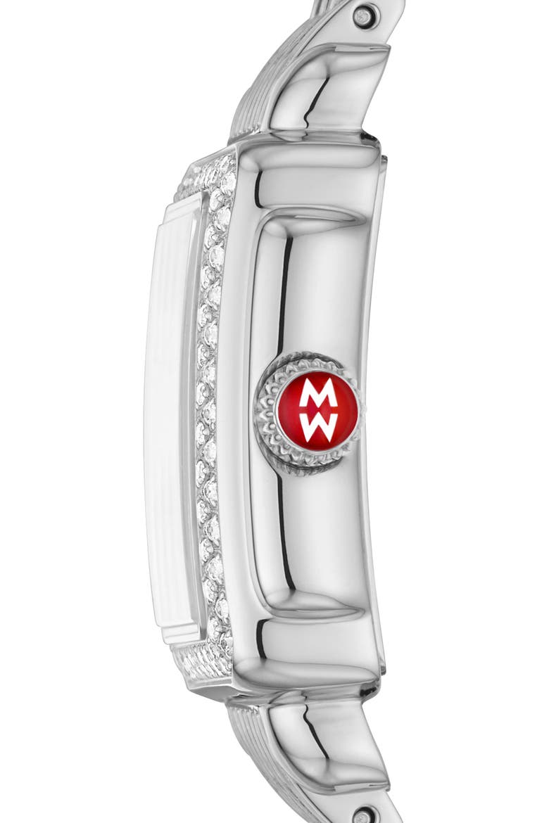 Deco Madison Diamond Bracelet Wrap Watch, 23mm, Alternate, color, SILVER